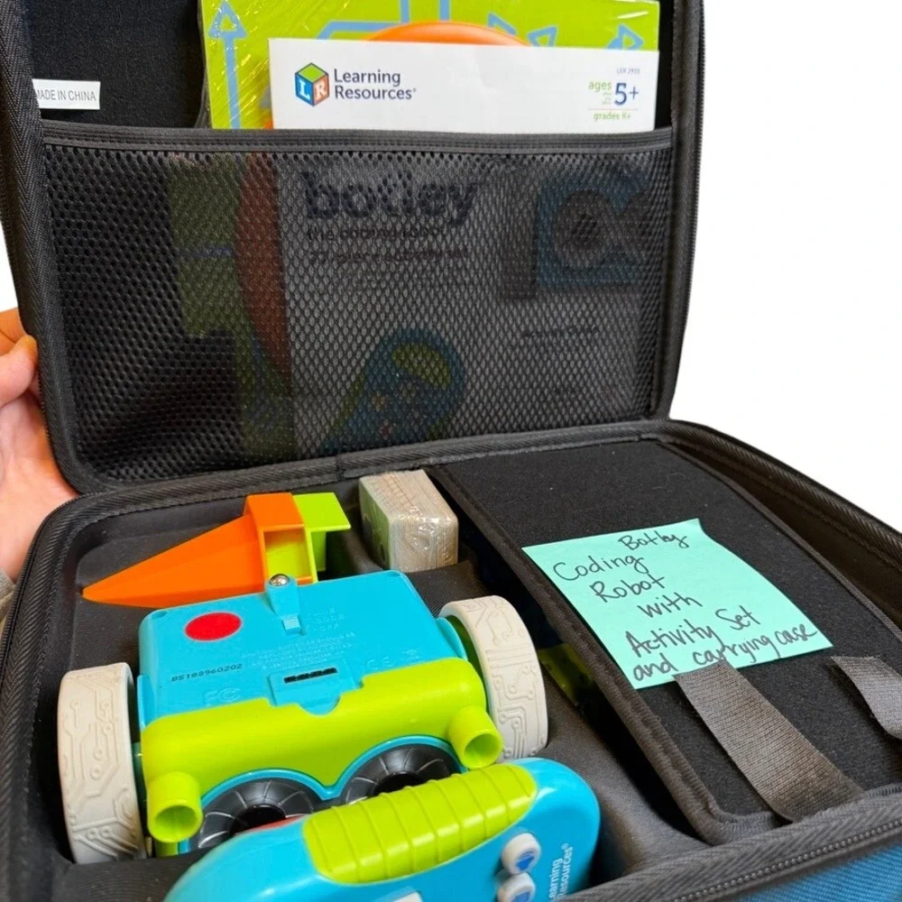 Learning Resources Kids Botley Coding Robot Activity Set Blue STEM‎ Toy Case